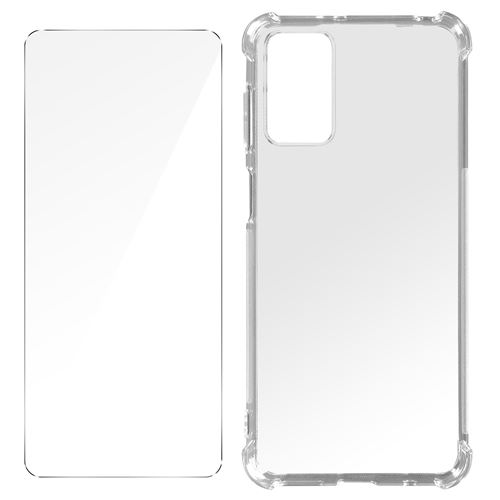 Pack Protection pour Motorola Moto G42 Coque Renforcée + Verre Trempé Avizar Transparent
