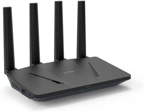 Routeur WiFi 6 GL.iNet GL-AX1800(Flint) double bande - 5 ports Ethernet 1G - Jusqu'à 120 appareils