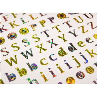 Stickers Mini Classy - Alphabet - Or et Argent - Autres Jeux créatifs -  Achat & prix