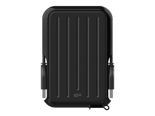 SILICON POWER Armor A66 - Disque dur - 2 To - externe (portable) - USB 3.2 Gen 1 - Noir/noir
