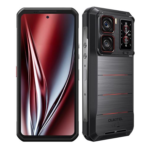 Smartphone Oukitel WP300 Gris : 6.8 , 12Go+512Go, 16000mAh, Android 15,Empreinte digitale, Dual SIM 5G, NFC,Téléphone Portable-510g