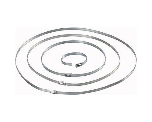TRU COMPONENTS 1570838 Serre-câble 201 mm 4.60 mm argent 10 pc(s)