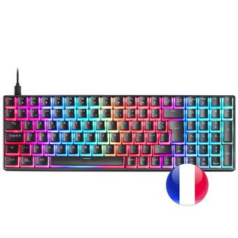 Clavier mécanique gaming Mars Gaming MKULTRA clavier USB AZERTY Français Noir - 1