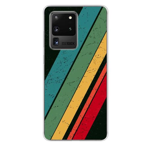 Coque en silicone imprimée compatible Samsung Galaxy S20 Ultra Grunge