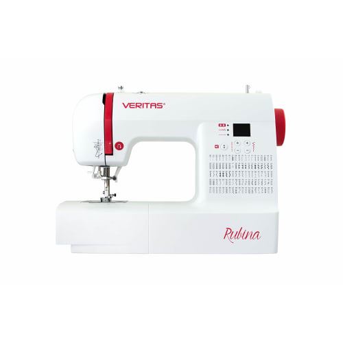 Machine à Coudre Veritas Rubina H11C Câble Electrique Ecran LED Moderne 100 Programmes Blanc