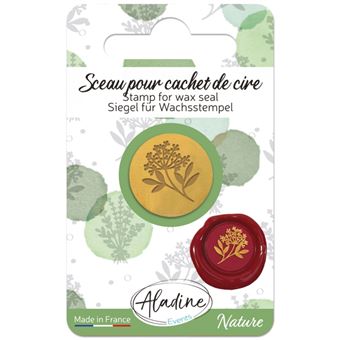 Sceau pour cachet de cire - Cigue - 20 mm - 1