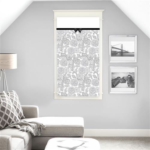 Brise bise en coton 60x120 cm BLACK DRESS, par Soleil d'ocre