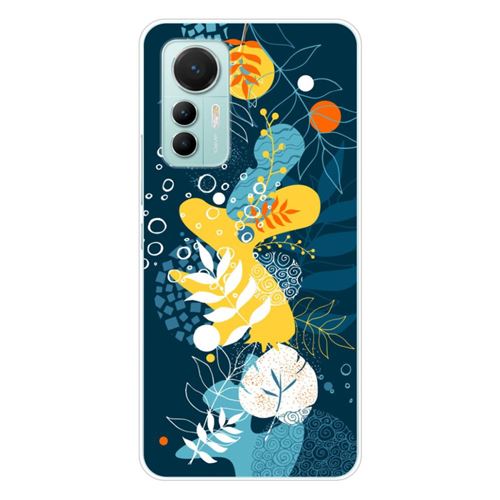 Coque en silicone imprimée compatible Xiaomi Mi 12 Lite Sea flowers