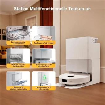 Aspirateur Robot ROBOROCK QREVO 5AE Laveur avec Station Puissance 12000 Pa Serpillier