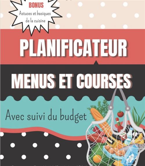 Planificateur De Menu Et Liste De Courses Avec Suivi Du Budget Carnet