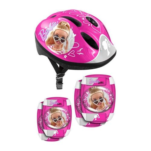 STAMP - Casque + Coudieres/Genouilleres - Barbie