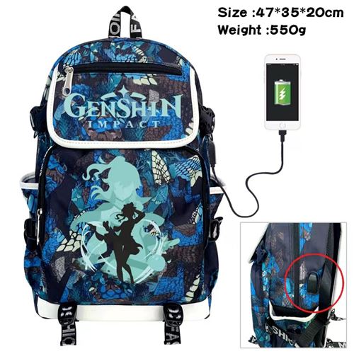 Sac à Dos Genshin Impact pour Garçon et Filles (SD1393) 35*20*47 cm Multicolore
