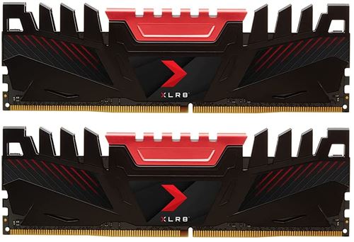 Pny Anarchy X - Ddr4 - Kit - 16 Go: 2 X 8 Go - Dimm 288 Broches - 3200 Mt/S / Pc4-25600 - Cl16 - 1.35 V - Mémoire Sans Tampon - Non Ecc - Rouge