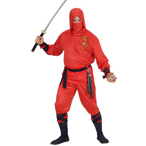 Déguisement Dragon Ninja Rouge Adulte L Jaune 01333 Widmann L - Coloris : Jaune01333 Widmann