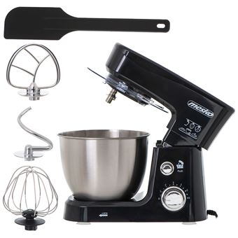 Robot Pâtissier Boulangerie Cuisine Ménager Multifonction Bol 3,5L, Mesko, MS4217, 1200, Noir - 1