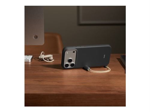 Beats - Coque de protection pour téléphone portable - avec béquille et contrôle de la caméra - compatibilité avec MagSafe - polycarbonate - gris granite - pour iPhone 17 Pro Max