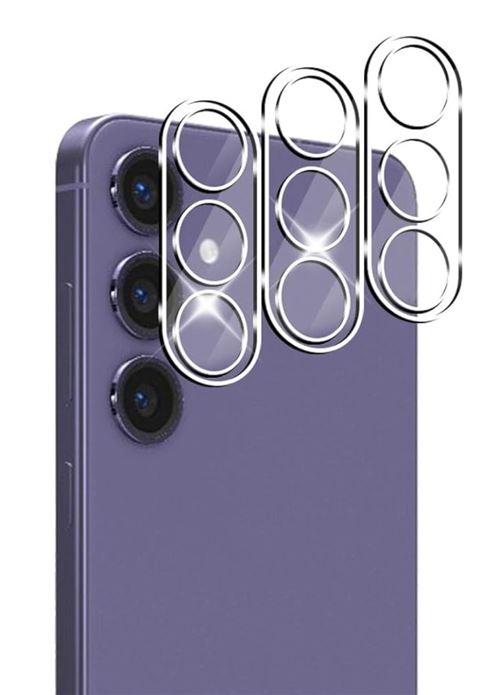 Verres Protection Camera Arriere Transparent X3 Pour Samsung Galaxy S24 Plus Little Boutik©