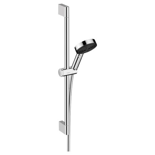 Set de douche 105 3jet EcoSmart 9l/min avec barre C 65 cm chromé Hansgrohe Pulsify Select