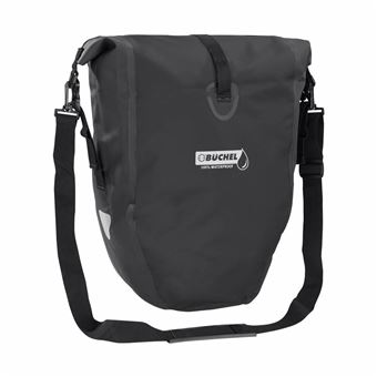 Büchel Sacoche De Guidon Vélo 100% Étanché Avec Bandoulière - 5 Litres Noir
