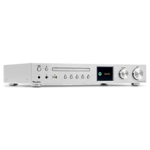 Audizio Bolzano Récepteur Audio Internet Tout En Un - Aluminium, Amplificateur 100 Watts, Lecteur Mp3 Et Cd