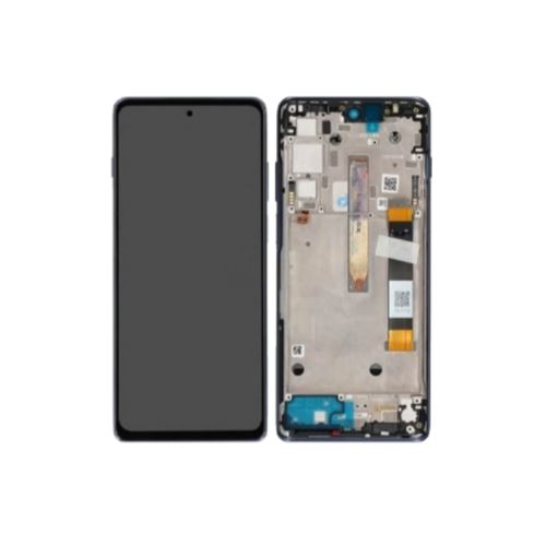 Original Ecran LCD et Vitre Tactile Avec Chassis Bleu Stellaire pour Motorola Moto G200 5G 5D68C20078 5D68C20181