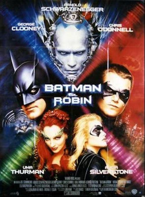Affiche de Cinéma Originale - Batman & Robin - 1997 - George Clooney - 120x160cm