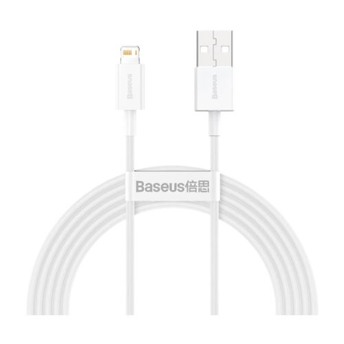 Câble Lightning Baseus Superior 2.4A 2M Blanc (CALYS -C02)