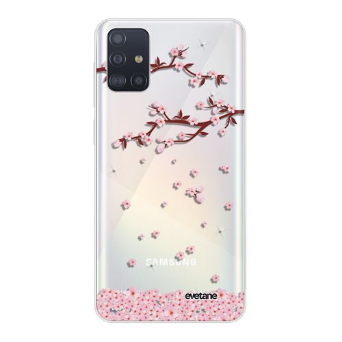 Coque pour Samsung Galaxy A51 5G 360 intégrale transparente Chute De Fleurs TendanceEvetane. [Evetane®]