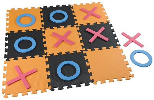 Jeu de morpion géant pour le jardin