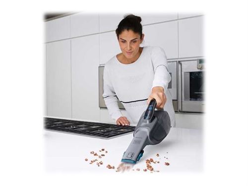 BLACK+DECKER DustBuster DVJ325BF - Stofzuiger - handheld - zakloos - titanium metaal/aubergine