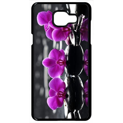 Coque Samsung Galaxy A5 2016 Orchide Violette Fond Gris