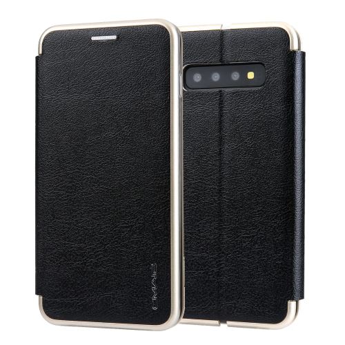 Etui en PU support avec fente pour carte noir pour votre Samsung Galaxy S10