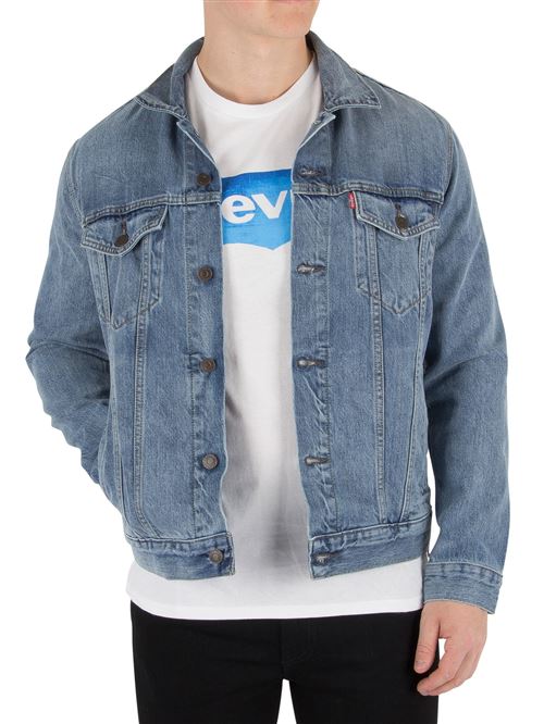 Levi's Homme Veste de camionneur, Bleu