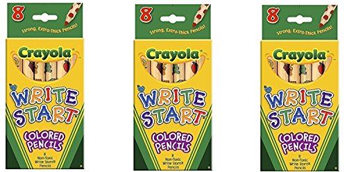 Achetez en gros des crayons de couleur Crayola Write Start 8Pkg 68-4108 (paquet de 3)