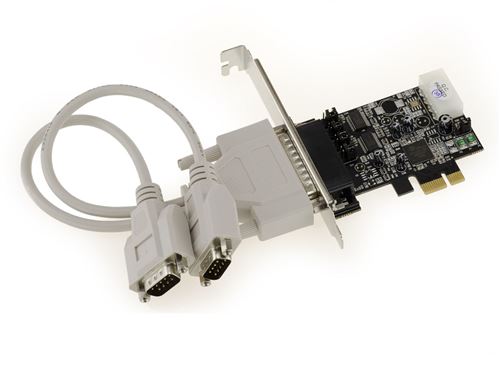 Carte contrôleur PCI Express 2 ports série RS232 DB9 PCI-E 1.0 x 1 on