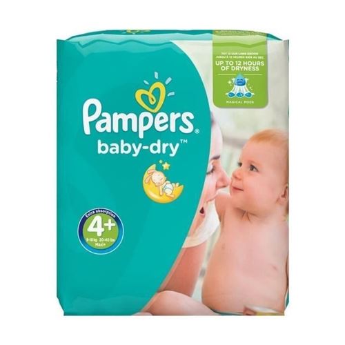 Pampers baby-dry taille 8 - 100 couches - pack 1 mois