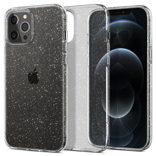 Spigen Liquid Crystal Glitter étui téléphone mobile Apple iPhone 12/12 Pro (Clear) ACS01698