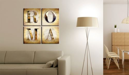 Tableau - Vacances romaines .Taille : 80x80