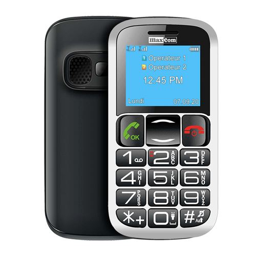 MaxCom Comfort MM462 - Téléphone mobile - microSD slot - GSM - 128 x 160 pixels - 0,3 MP