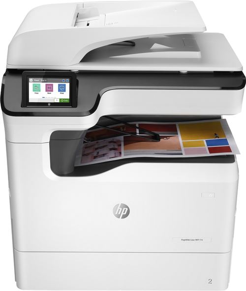 HP Pagewide Color Mfp 774Dn - Imprimante Multifonctions - Couleur - Large Éventail De Page - 297 X 864 Mm (Original) - A3/Ledger (Support) - Jusqu'à 35 Ppm (Copie) - Jusqu'à 35 Ppm (Impression) - 650 Feuilles - Usb 2.0, Gigabit Lan, Hôte Usb 2.0