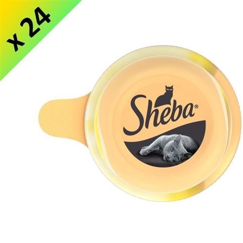 SHEBA Dome au blanc de poulet - Pour chat - 80 g x24