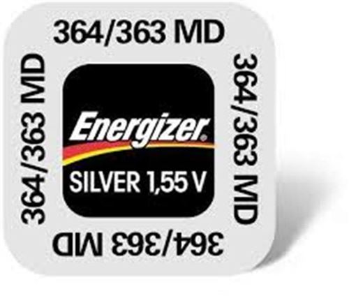 Energizer pile bouton 1,55v 364/363 (lot de 2)