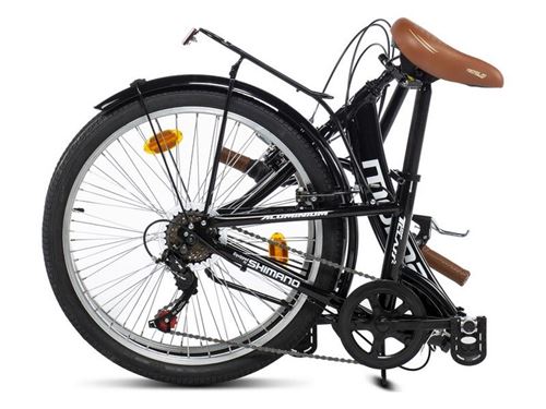 Moma Bikes Velo De Ville Pliant Top Class 24 Noir Aluminium 6v Selle Comfort Taille Unique Velos Achat Prix Fnac