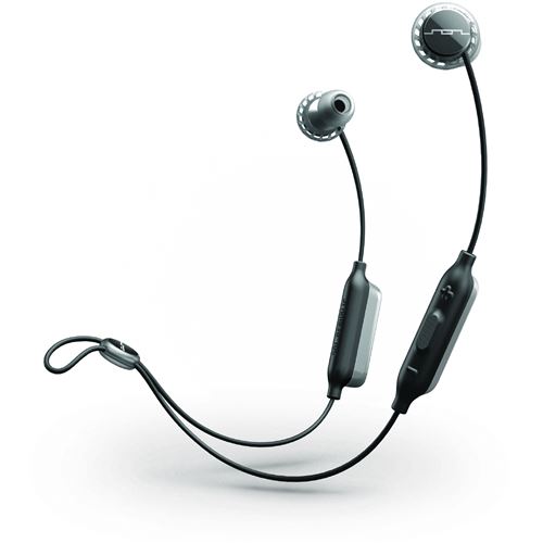 SOL REPUBLIC RELAY SPORT WIRELESS - Écouteurs avec micro - intra-auriculaire - Bluetooth - sans fil - gris, noir