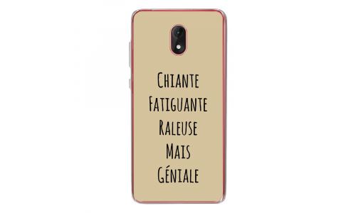 Coque souple pour Wiko Lenny 5 avec impression Motifs Chiante mais Géniale taupe