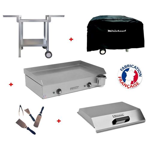 Pack plancha &eacute;lectrique NEO E650 + Chariot + accessoires - MIRICHAUD 