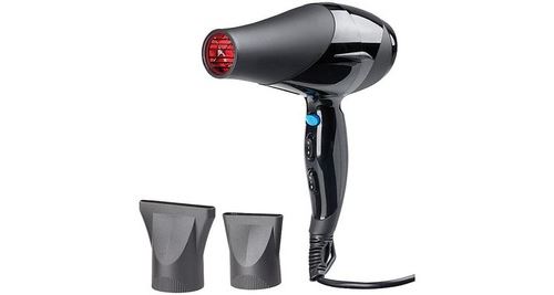 SICHLER S&egrave;che-cheveux r&eacute;glable 2000 W - Avec infrarouge 