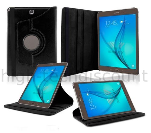 Htdmobiles Noir Housse Etui Coque Pochette Pu Cuir Pour Samsung Galaxy Tab E 9.6 T560 - Image 1