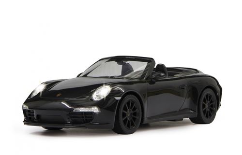 Rastar Noir Rc Porsche 911 Carrera S Boys 27 Mhz 1:12