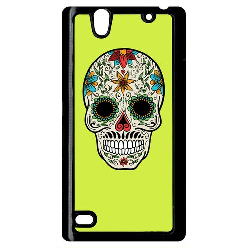 Coque Sony Xperia C4 Crane Couleurs Fond Jaune